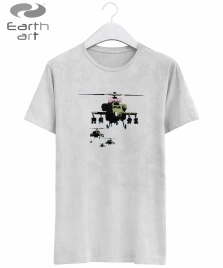 Футболка GILDAN EARTHART Вертолёты Бэнкси